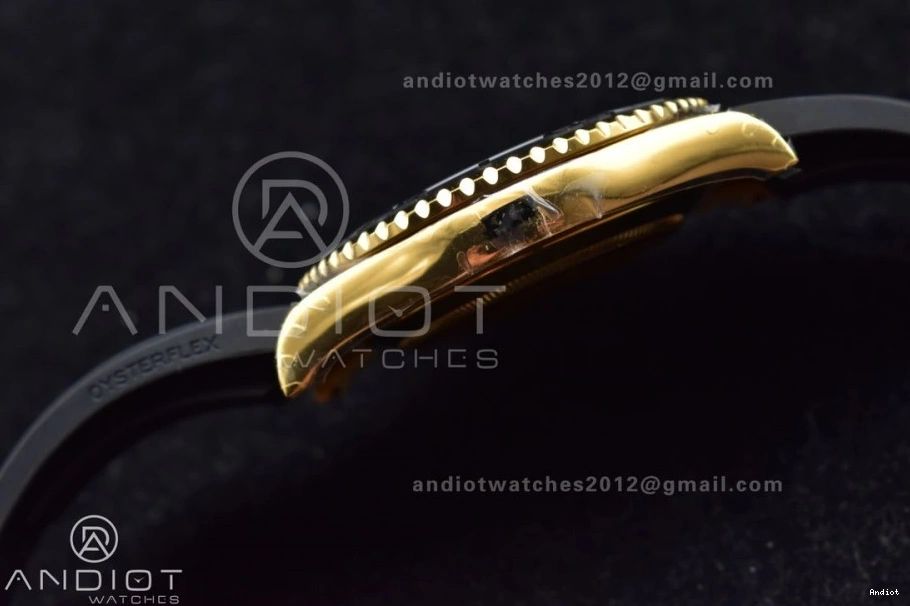 Black Ceramic 1:1 on 3D Edition Best Rubber Strap Yacht-Master VSF VS3235 42mm Black Bezel 226658 0410